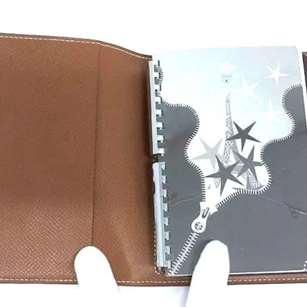 Hermes Agenda GM Courchevel Silver Hardware Notebook Schedule Book